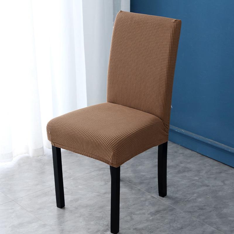 Universal Fleece Plaid One-piece Half-piece Chair Cover Elastic Hotel Restaurant Restaurant Chair Cover Anti-smudge Stool Cover