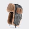 Retro Old Hat Men's Winter Velvet Thickened Warm Ear Protection Cotton Hat Outdoor Cycling Cold Hat Women