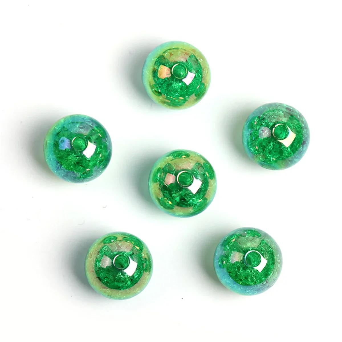 

CH78D 10Pcs 16mm Candy Color Beads Acrylic Colorful Exquisite Charm Handmade Diy Bracelet Clothes Pen Beads Jewelry Accessories 16mm(10pcs) зелений