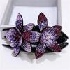 Female Beads Hairgrip Elegant Rhinestone Flower Duckbill Hair Claws Vintage Hair Combs Clip Shinning Hairpin Ponytail Headwear
