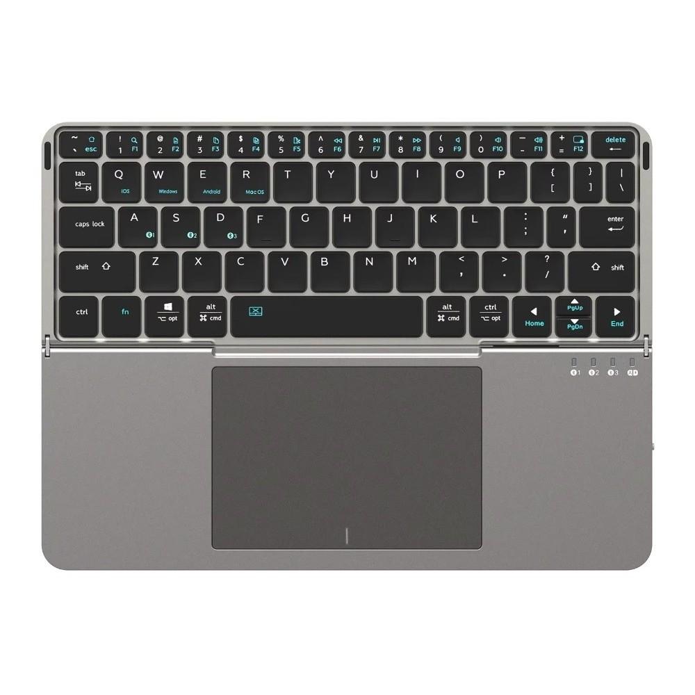Bluetooth 5.3 Wireless Bluetooth Keyboard Universal Detachable Foldable Keyboard Compact Ergonomic Rechargeable Keyboard