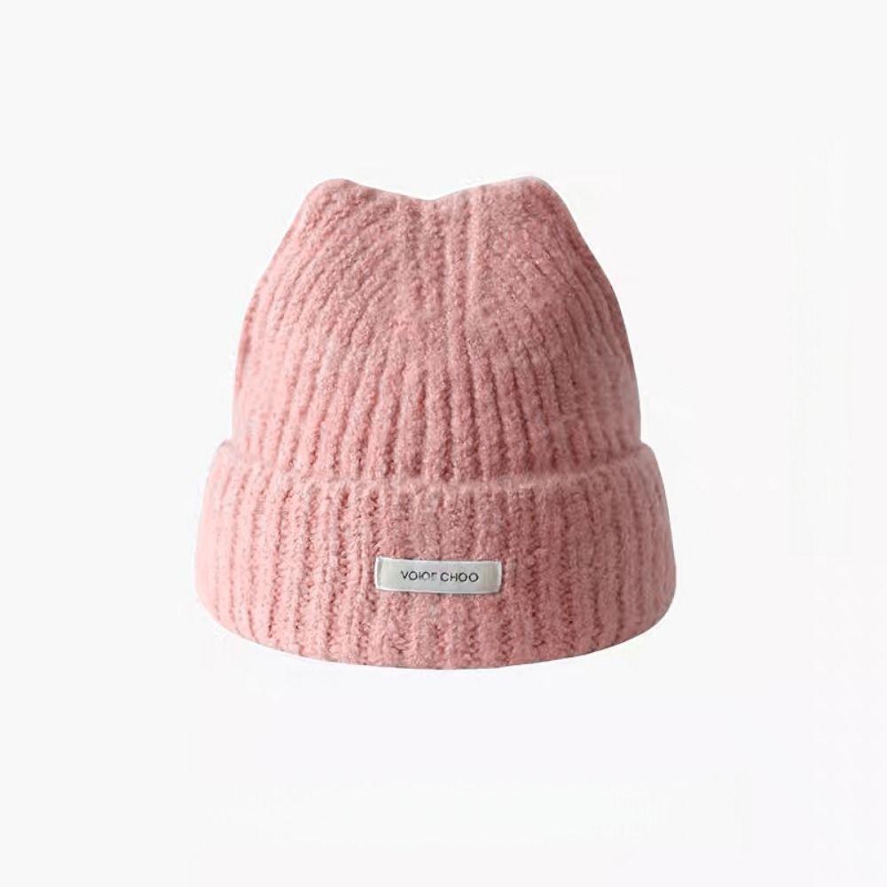 High Quality Solid Color Knitted Beanies Anti-cold Outdoor Winter Autumn Hats Keep Warm Ladies Casual Cap For Women/Men/Students