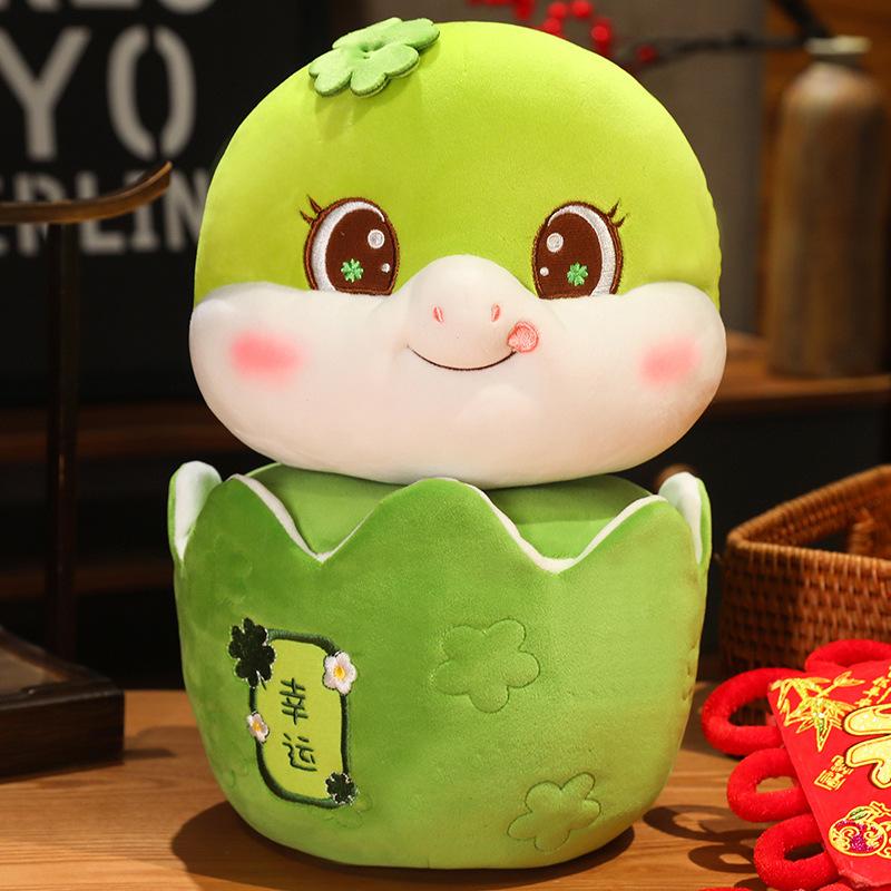 Chinese Year New Zodiac Snake Plush Toy Stuffed Animal Holiday Home Decor Gift