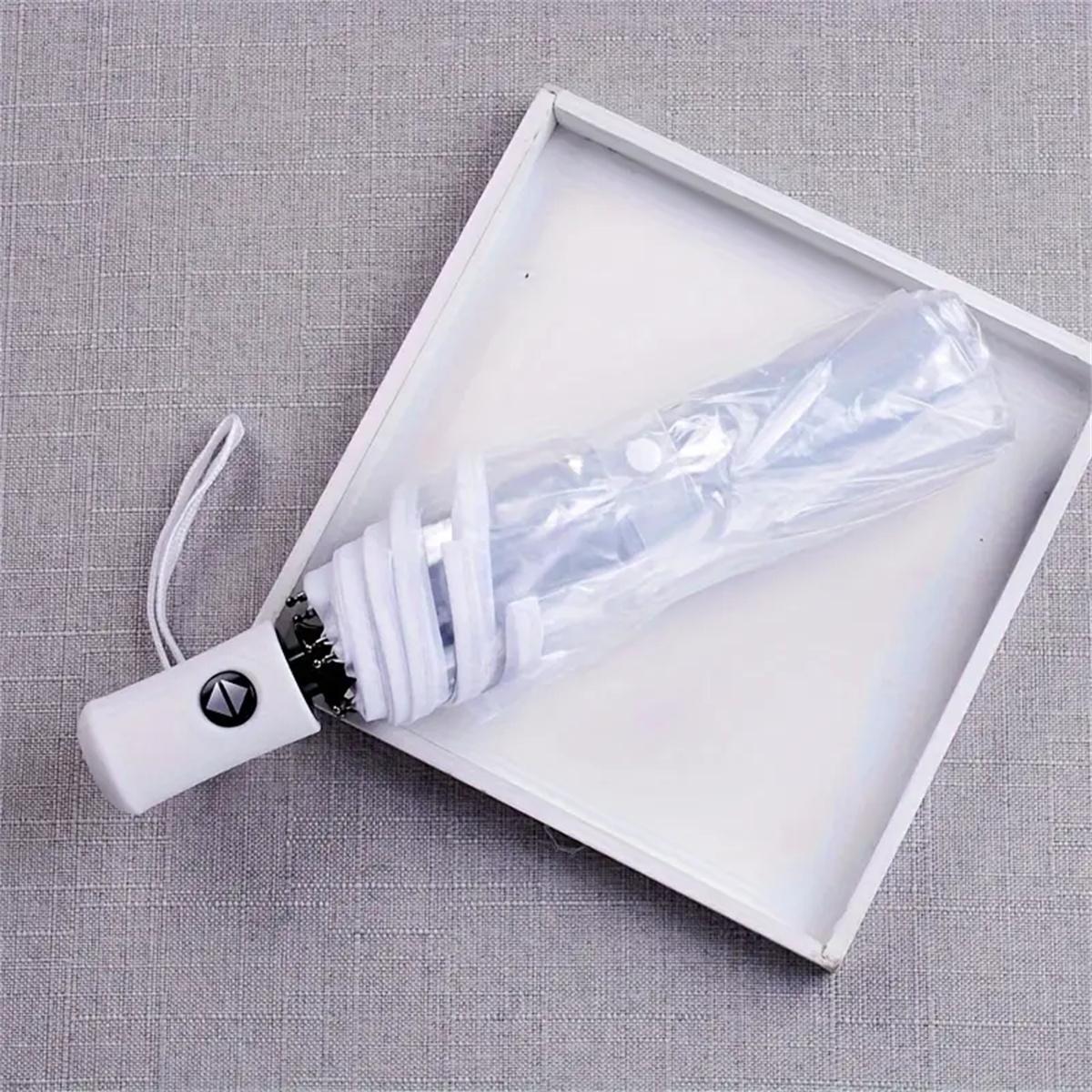 

1 шт.-Корейский прозрачный зонт складной автоматический зонт для открытия и закрытия Mori трехсекционный студенческий зонт от солнца