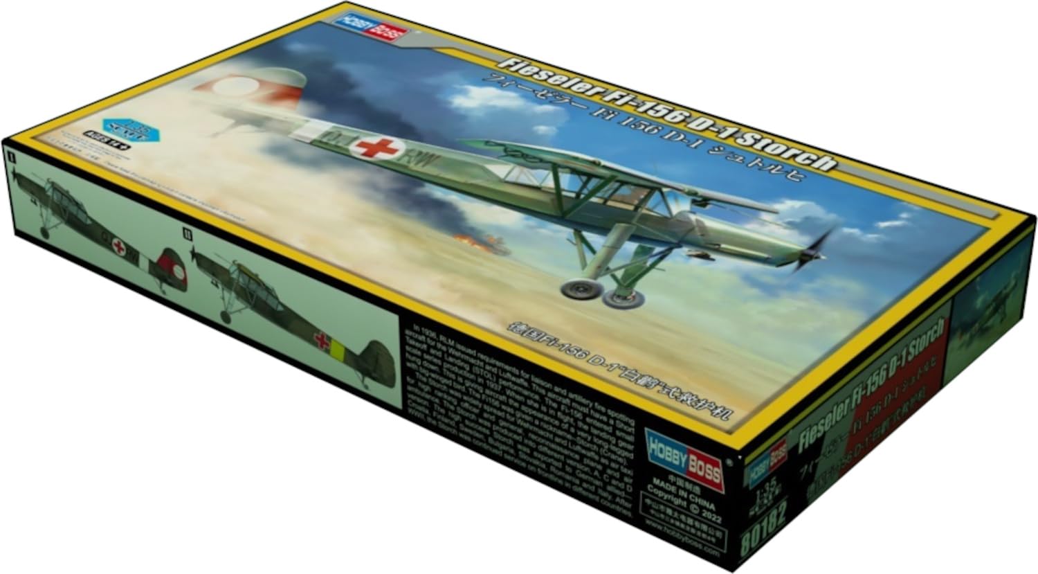 

Hobby Boss 1/35 Scale Aircraft Series German Wehrmacht Fieseler Fi-156 D-1 Storch Plastic Model 80182