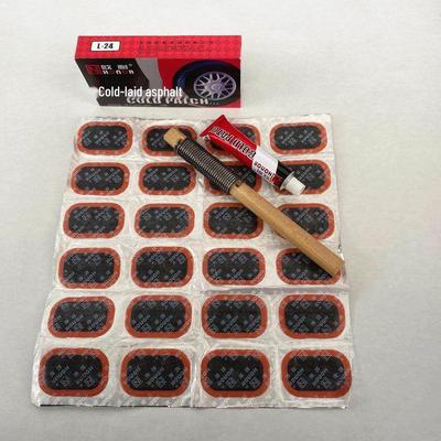 Motorcycle & Bicycle Tire Repair Kit: Portable Cold Patch Glue Set for Quick Inner Tube Fixes