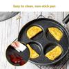 Divided Egg Ham Pans Round Egg Frying Pan Durable Breakfast Egg Pan  Restaurant
