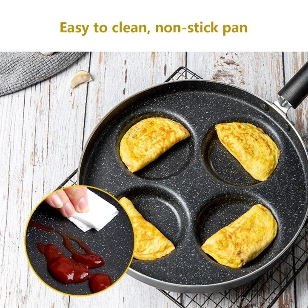 Divided Egg Ham Pans Round Egg Frying Pan Durable Egg Cooker  Restaurant