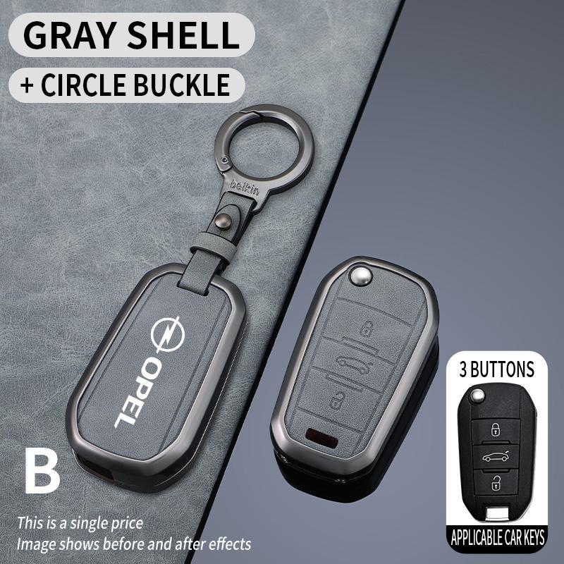 Zinková slitina Kryt pouzdra na klíče od auta Držák ochranný pro Opel Mokka Corsa Astra Phev Grandland Hybrid 2025 Příslušenství