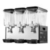 Commercial Beverage Dispenser 3 Tanks 18 L / 19 QT Per Tank, Stainless Steel Juice Dispenser, Ice Tea Drink Machine with 7 To 12 Cooling Temperature,