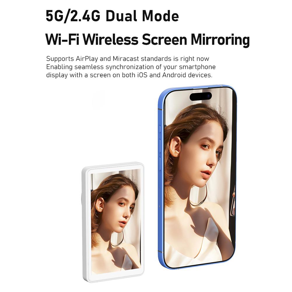 Schermo Monitor Selfie Wireless Magnetico Schermo per Selfie Vlog del Telefono Schermo Monitor Telecamera Posteriore per Selfie Vlog Live Stream