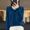 Women's Knit V-Neck Long-Sleeve Top Casual Comfort Long-Sleeve Blouse