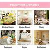 Green Leaves Artificial Grass Bonsai with Flowerpot Photo Props Potted Plant Ornament Simulation Grass Potted Decoration