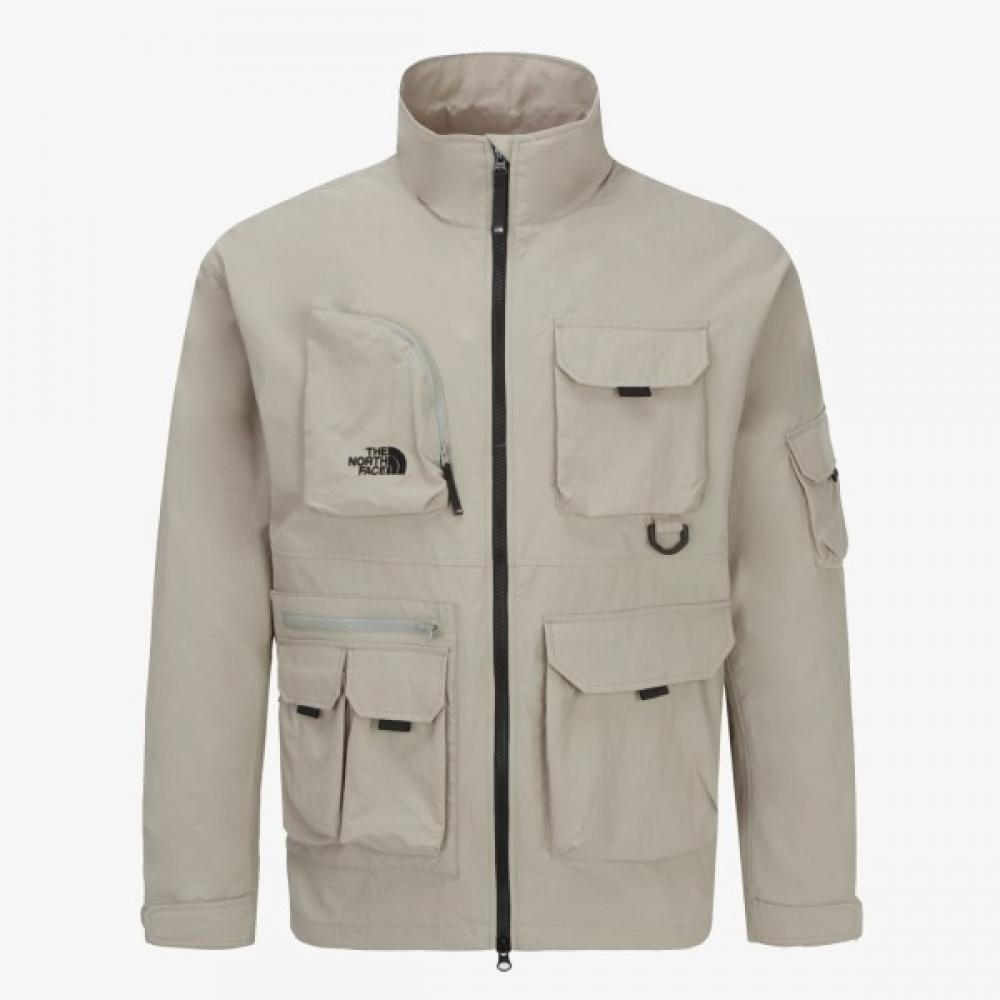 

North Face Men S veSty Windbreaker Jacket Nj3br04c C beige/90(S)