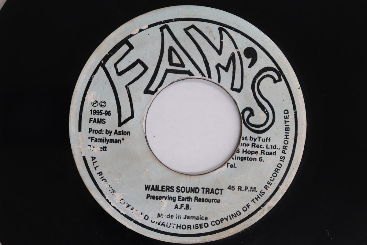 

7-дюймовая пластинка ASTON FAMILY MAN BARRETT - Wailers Sound Tract / Полностью лицензировано NONE FAM S 1995 Ямайка Регги, Ска и Даб Б/У