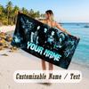Custom Name Large Beach Towel,Tokio Hotel Quick Absorbent Towel For Outdoor Travel Poolside