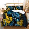 Snake Print 3D Printed Bedding Set, Reptile Down Duvet Cover, Pillowcase 2/3 Pieces, Mollusk Quilt Cover AU/DE/EU/ES Full Size Bed Cover