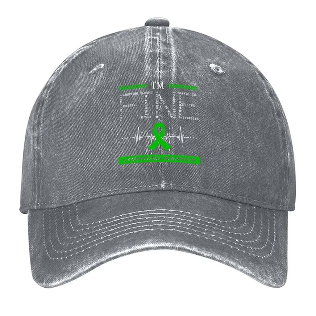 New Im Fine Lymphoma Warrior Support Lymphoma Awareness Gifts Baseball Cap Beach sun caps Winter hat Caps For Women Unisexs