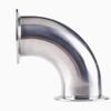 3/4" 1” 2” 3“  19Mm-76Mm OD Sanitary Tri Clamp Ferrule 45/90/180 Degree Elbow Pipe Fitting Stainless Steel 304 Homebrew