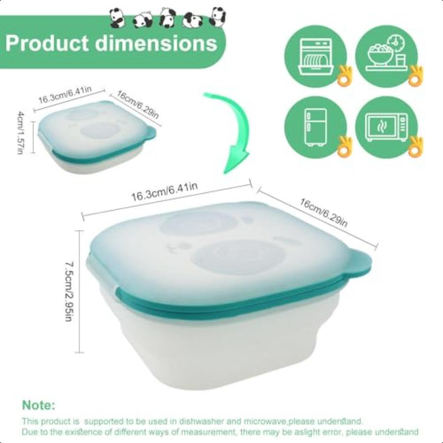 

Magnetic Foldable Food Preservation Box Reusable Collapsible Food Storage Containers LeakProof Foldable Snack Containers Airtig United States