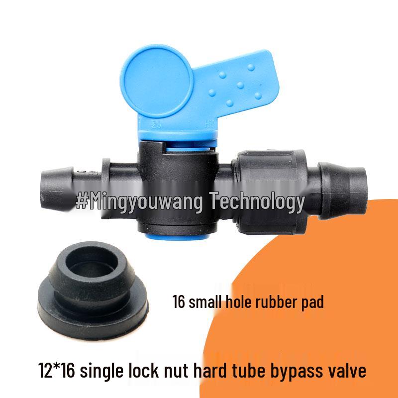 16mm Drip Tape Valve Connector with Locking Buckle Tee Fitting