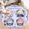 Re Zero Round Area Rug Carpet Rug For Living Room Bedroom Sofa Playroom Decor Nonslip Floor Mat