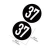 Car Door Side Number 37 Sticker Auto Decoration Vinyl Decal For MINI Cooper One Countryman F55 F56 F60 R55 R56 R60 Clubman R61