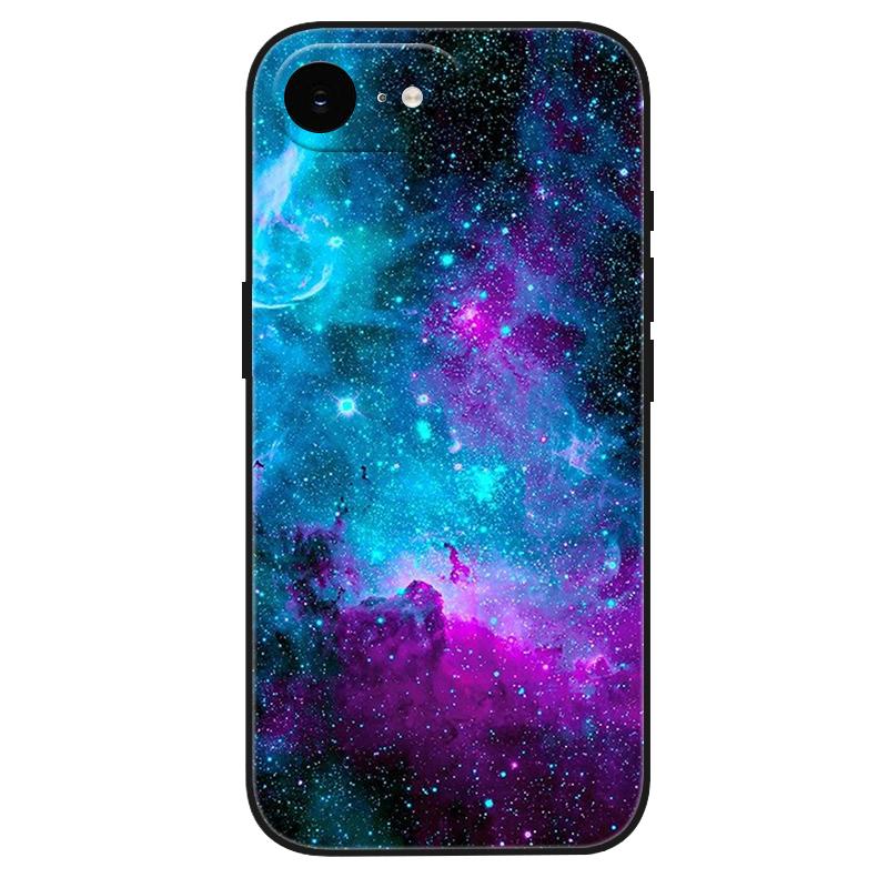 For iPhone 17e Case Silicone Luxury Space Cute Painted Soft Bumper for iPhone 17e 2026 17 e Phone Cover TPU Funda Shockproof