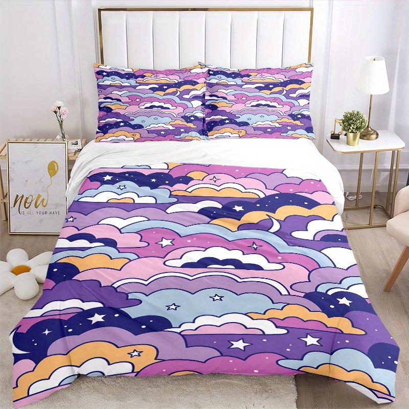 3pcs Cloudscape Bedding Set, Ideal for Home Use, Suitable for Bedroom Decor (1*Duvet Cover + 1/2*Pillowcases, No Core) Yy250821224