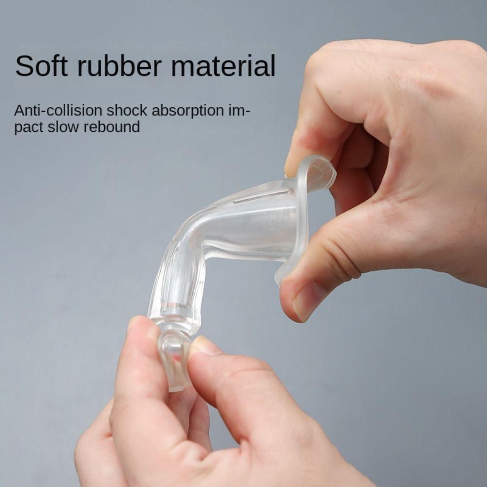 Door Stopper Silicone Mute Self Adhesive Door Bumper Door Suction Door Rear Retainer Wall Protectors  Anti-collision Door Holder