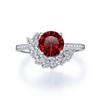 Bague Ringen 8mm Moissanite Rings For Charm Lady  With Original GRA Certificate S925 Jewelry Engagement Promise Wedding Band Jewelry