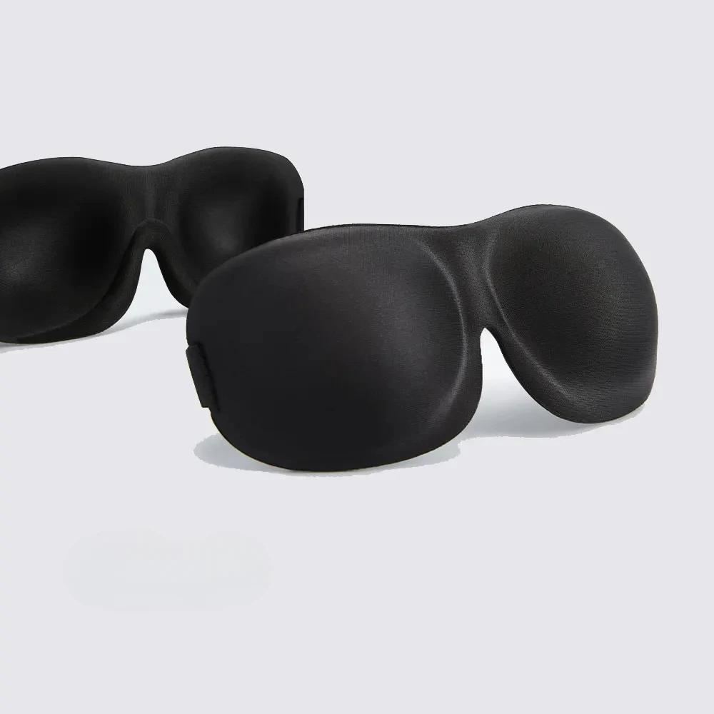 1/2Pcs [No Nasal Wings] Travel Sleep Eye Mask Eye Protection Eyeshade Cover Shade Soft Portable Blindfold Eyepatch for Women Men