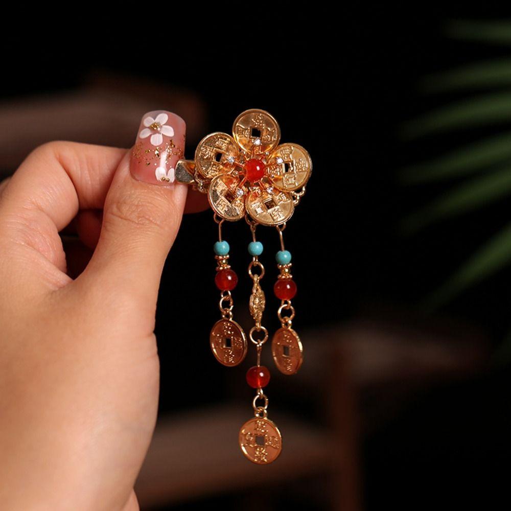 Pearl Ancient Hair Stick Chinese Style New Year Headdress Retro Tang Dynasty Hairpin  Jewelry