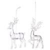 Haobei Acrylic Elk Pendant Christmas Ornament for Tree Decoration