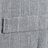 Herr Business Slim Fit Casual Herrväst för bröllop Mjuk ull Tweedväst Fiskbensgroosmen Retro Vintage Slim