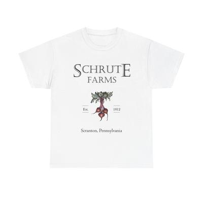 Schrute Farms Graphic T Shirt The Office Unisex Heavy Cotton Tee Retro Unisex T-Shirt