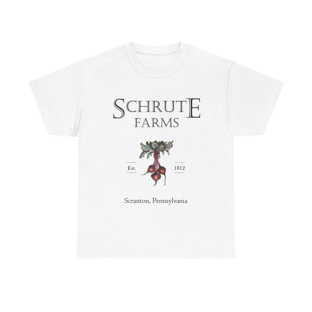 

Schrute Farms Graphic T Shirt The Office Unisex Heavy Cotton Tee Retro Unisex T-Shirt XXL