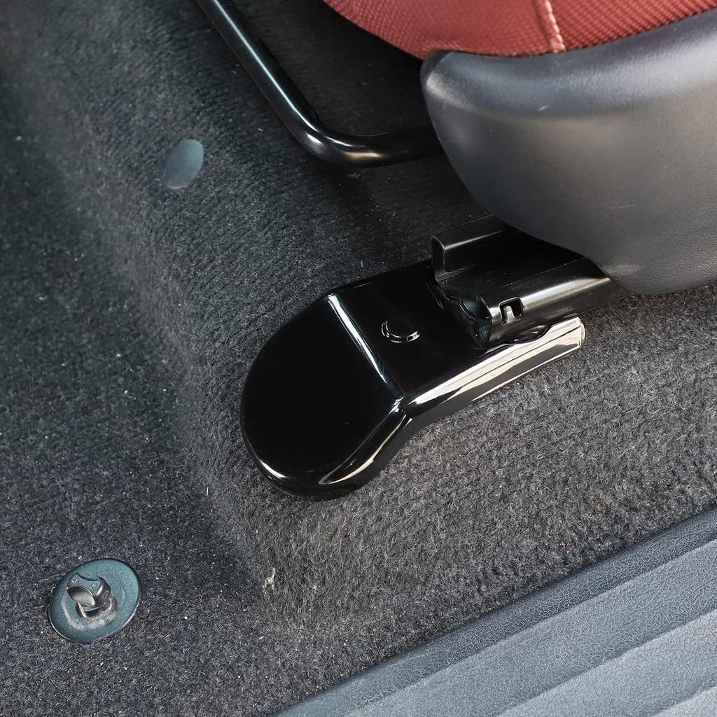Compatible with Toyota Hilux 2015 2016 2017 2018 2019 2020 2021 2022 4PCS Black Anti-dust Seat Bracket Fixing Bolts Cover Trims Accessories (Gloss