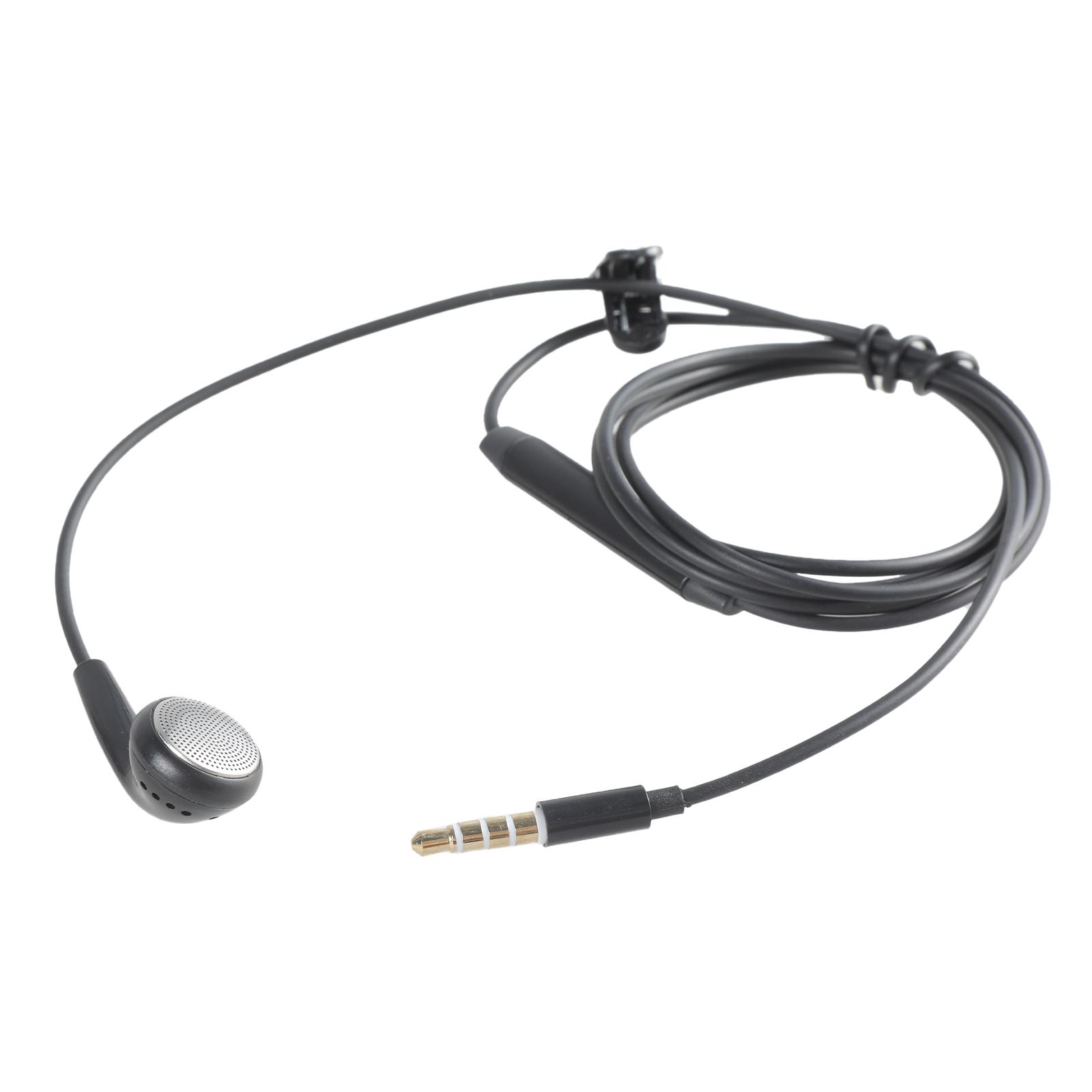 

Один наушник односторонние беруши с микрофоном 3,5 мм штекер один наушник стерео звук армированный шнур для радио