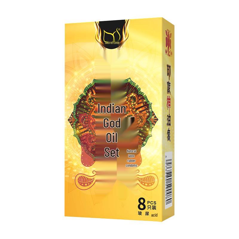 Secret Love Delay King Ribbed Condoms – Long-Lasting, Large Particle, Cat Tongue Texture