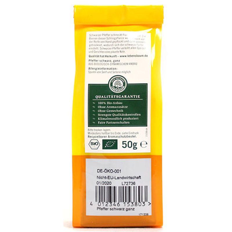 Levensbaum Whole Pepper Black 50g x 2 packs (refill)