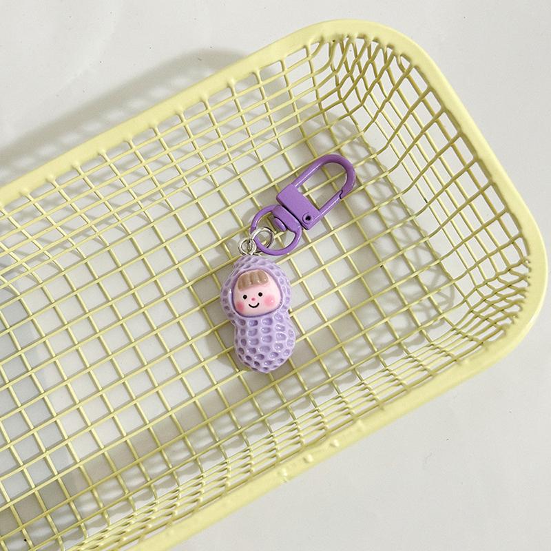 

Милый мультяшный брелок в виде арахиса Кавайный брелок для ключей в виде еды Украшение-подвеска для сумки Украшение для рюкзака Парные милые подарки фиолетовый