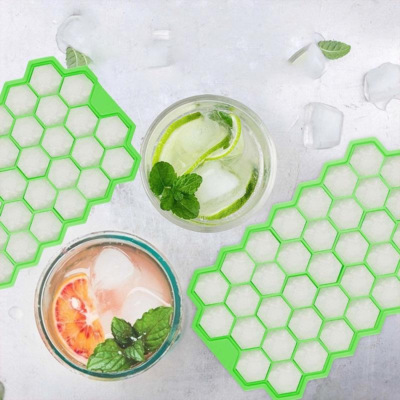 Honeycomb Silicone Ice Cube Tray - Quick Freeze Mold