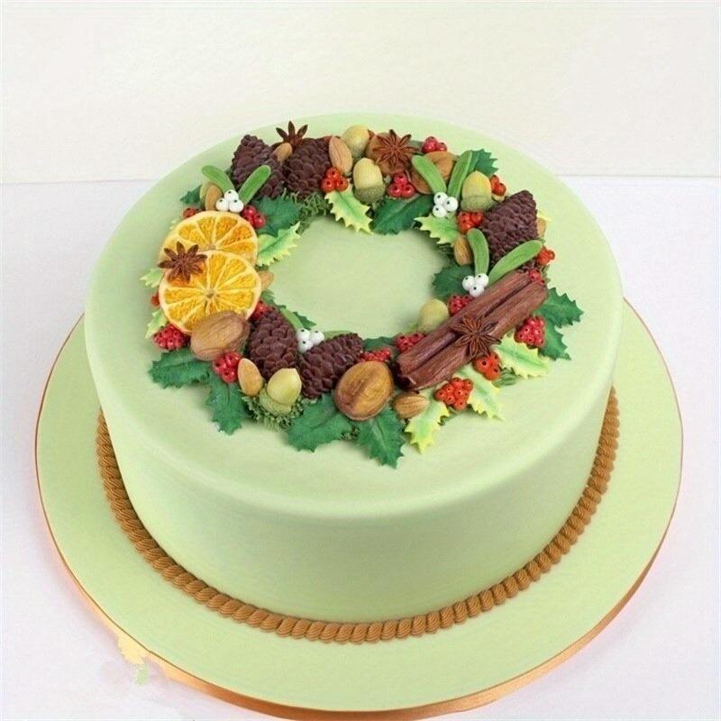 Weihnachtsblätter DIY Weihnachten Frucht Silikon Schokolade Süßigkeitenform Fondant Sugarcraft Form Werkzeuge Kuchenform