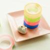 6 Rolls/Set Decorative Tape Sticky Paper Rainbow Washi Masking Tape Stationery