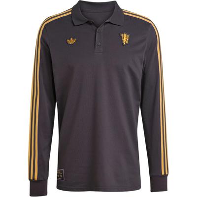 Original Manchester United Terrace Fußball Casual Langarm Poloshirt Herren Oberteile JN2822