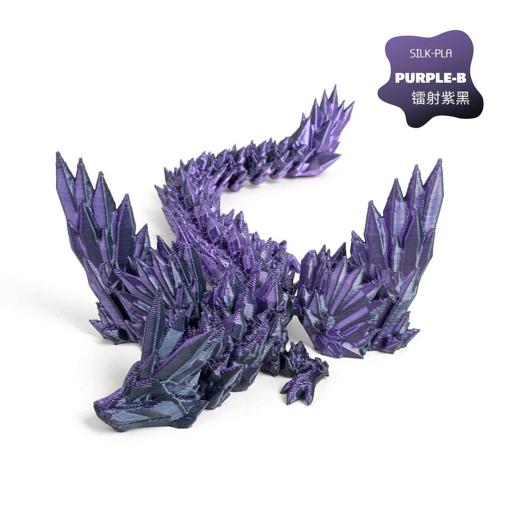 3D Printed Dinosaur Flying Dragon Ornament Articulated Joints Gradient Color Wings  Gift Handicraft Moving Parts Home Crafts