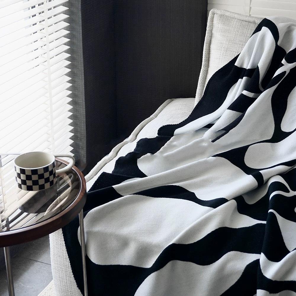 Pea Knitted Blanket, Sofa Blanket, Leisure Blanket, Homestay Decoration, 130x180cm