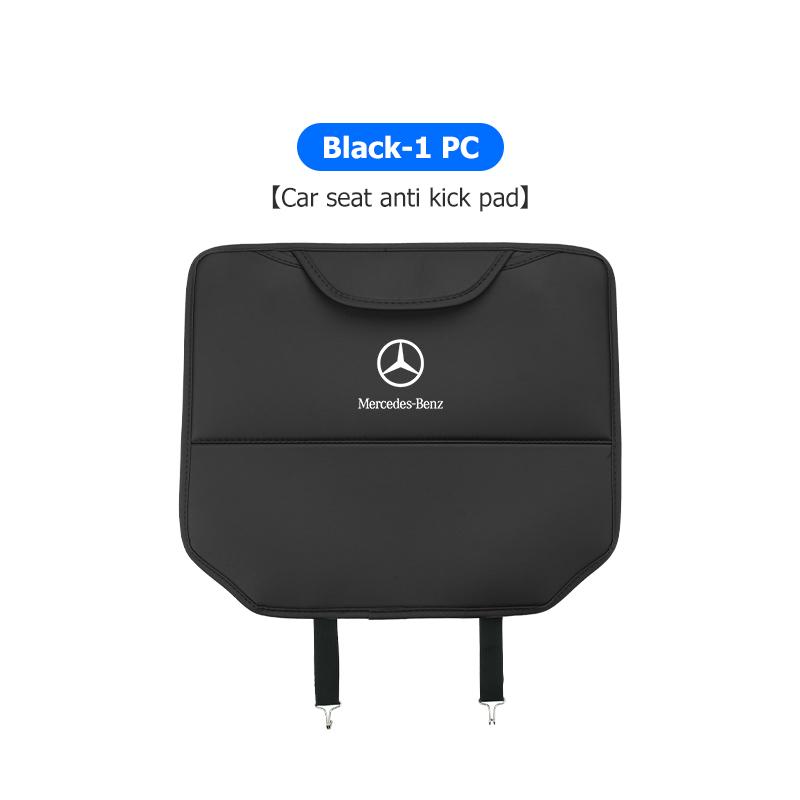 FA03Car Anti-kick Pad Leather Seat Back Protector Anti Scratch Pad For Mercedes Benz W202 W212 W126 W140 W168 W177 CLS GLE GLC GLS