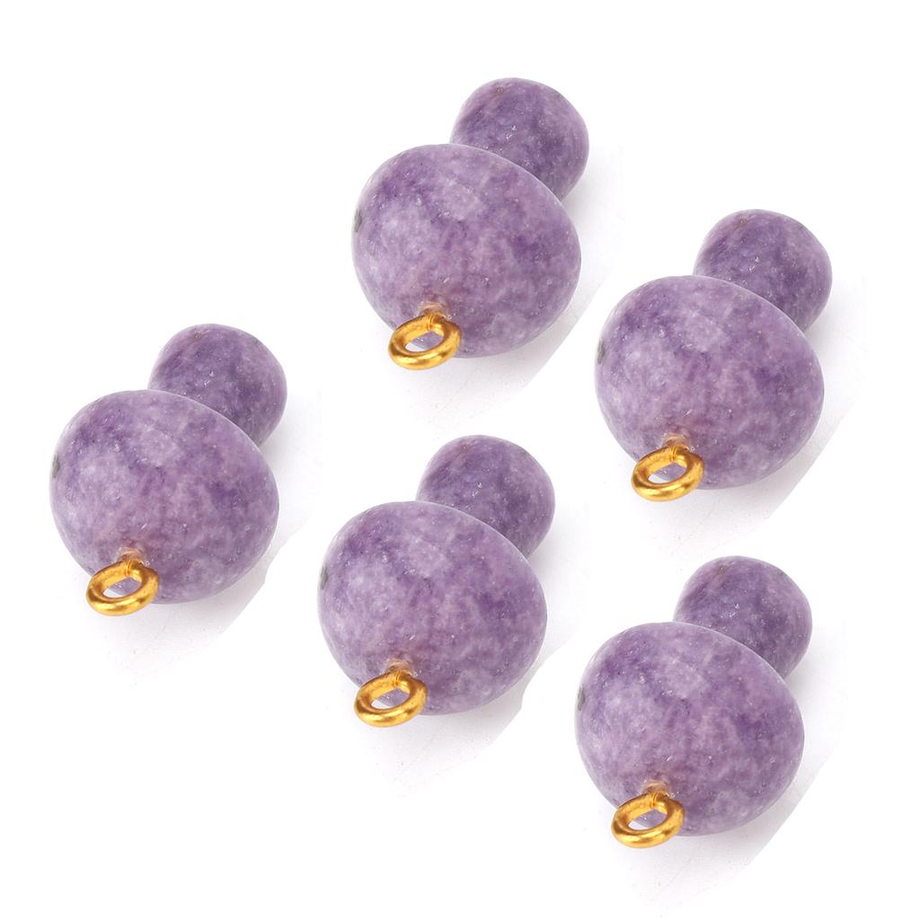 5pcs Crystal Mushroom Pendant Natural Crystal Hand Engraved DIY Mushroom Charm for Necklace Bracelet Jewelry Making